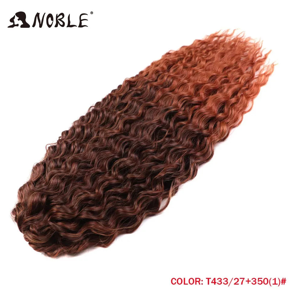 Synthetic Twist Crochet Curly Hair Water Wave Braid Ombre Blonde Brown Deep
