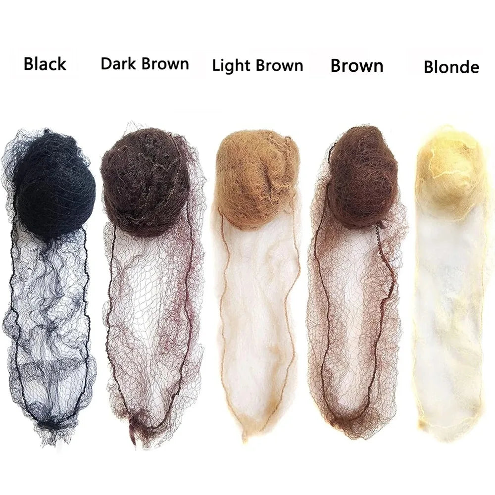 Nylon Hair Net Bun Black Blonde Brown 5mm Durable Mesh Styling Tool