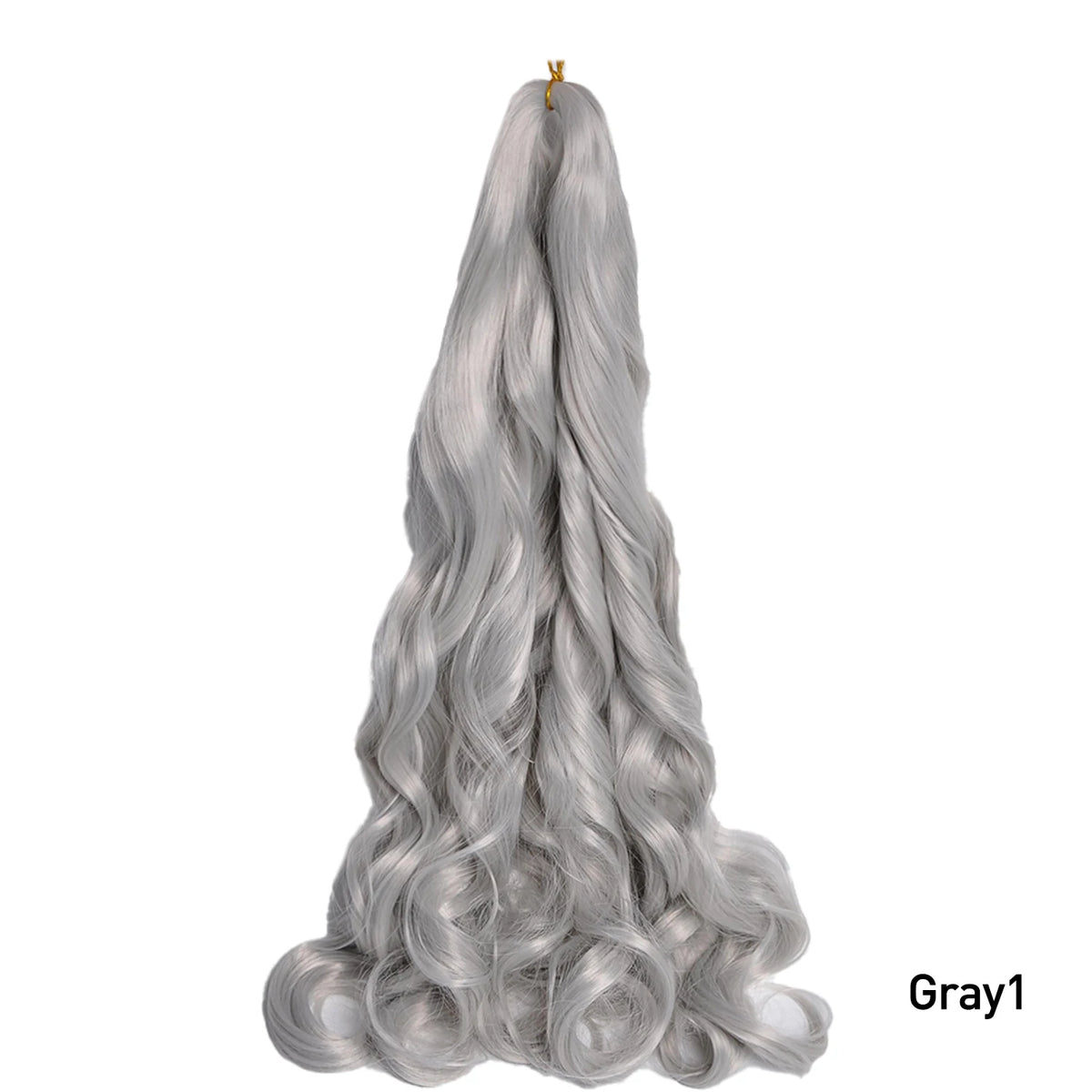 French Curls Braiding Hair Extensions - Synthetic Loose Wave Spiral Curl, High Temperature, Ombre Pre-Stretched