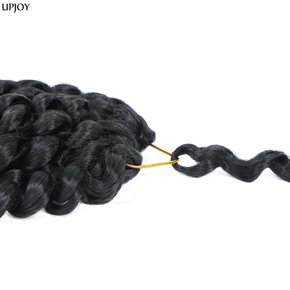 Jamaican Bounce Crochet Hair Jumpy Wand Curl Synthetic Braiding Extensions Ombre Brown