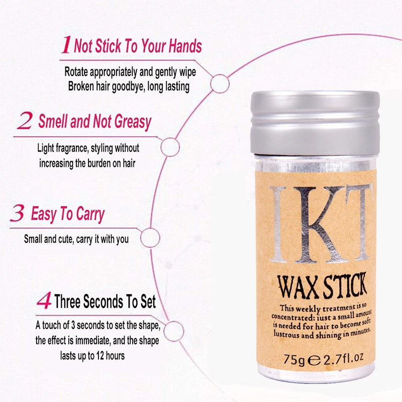 Hair Wax Stick Wig Professional Gel Cream Non-greasy Style Broken Artifact