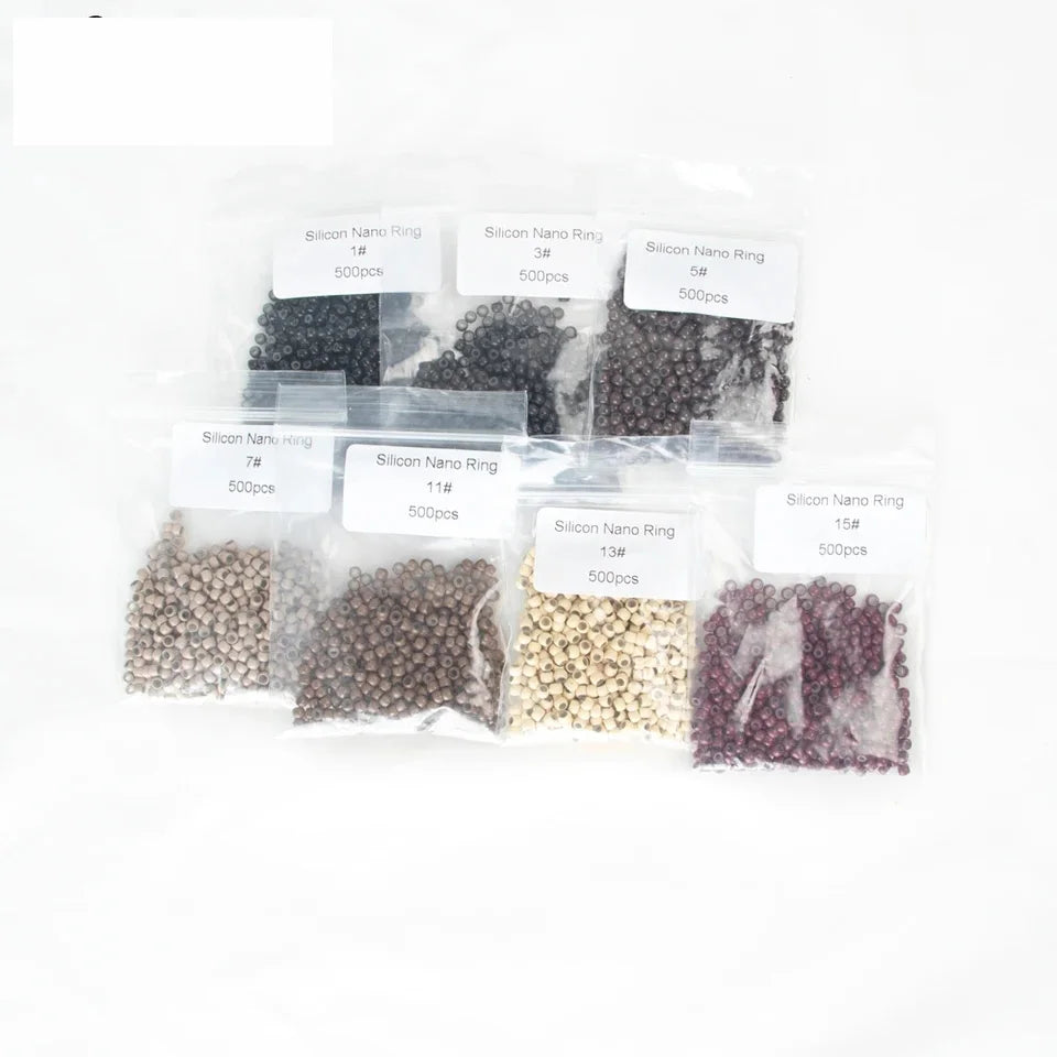 Silicone Nano Rings Copper Line Hair Beads Rings/links/beads