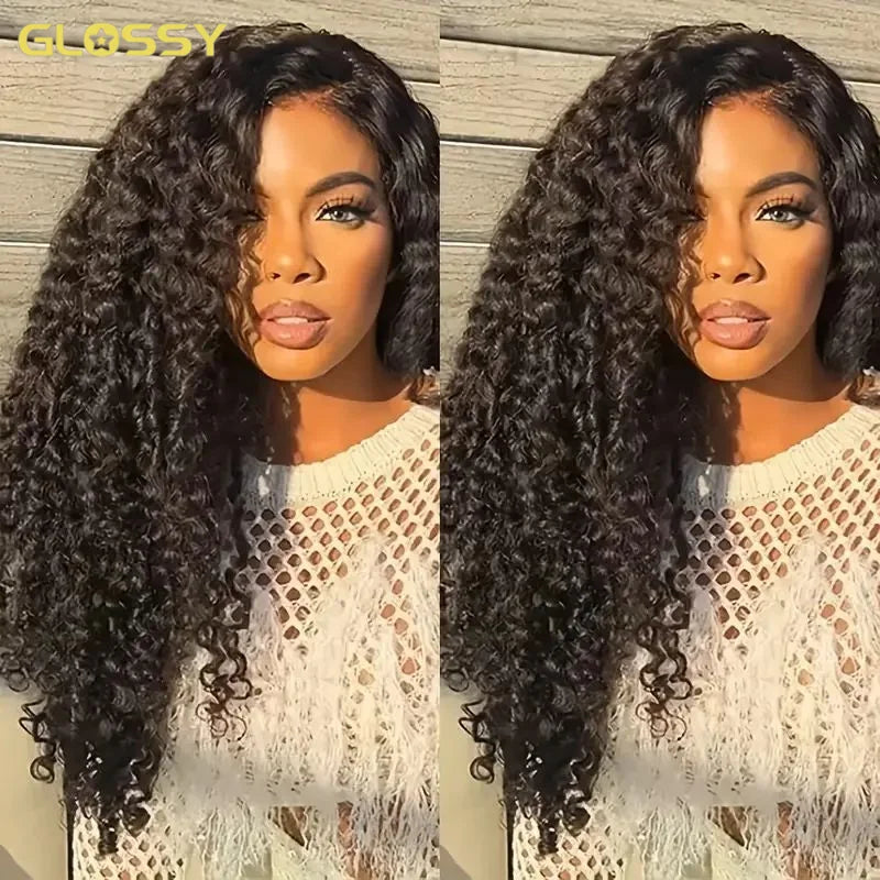Burmese Curly Human Hair Half Wig — Glueless 3-in-1, 300% Density