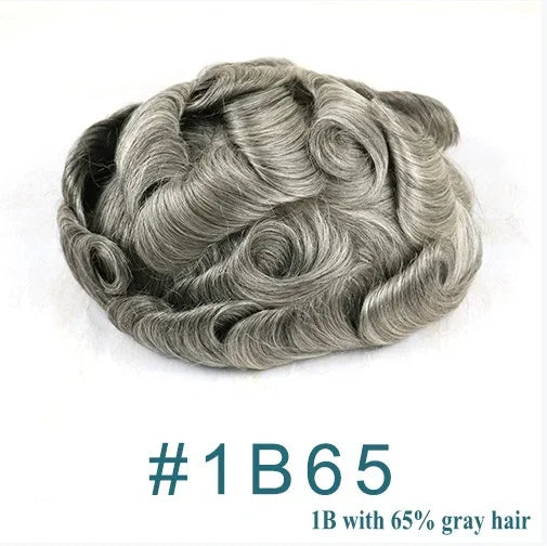 6Inch Long Super Durable 30mm Wavy Human Hair Mico Thin Skin PU