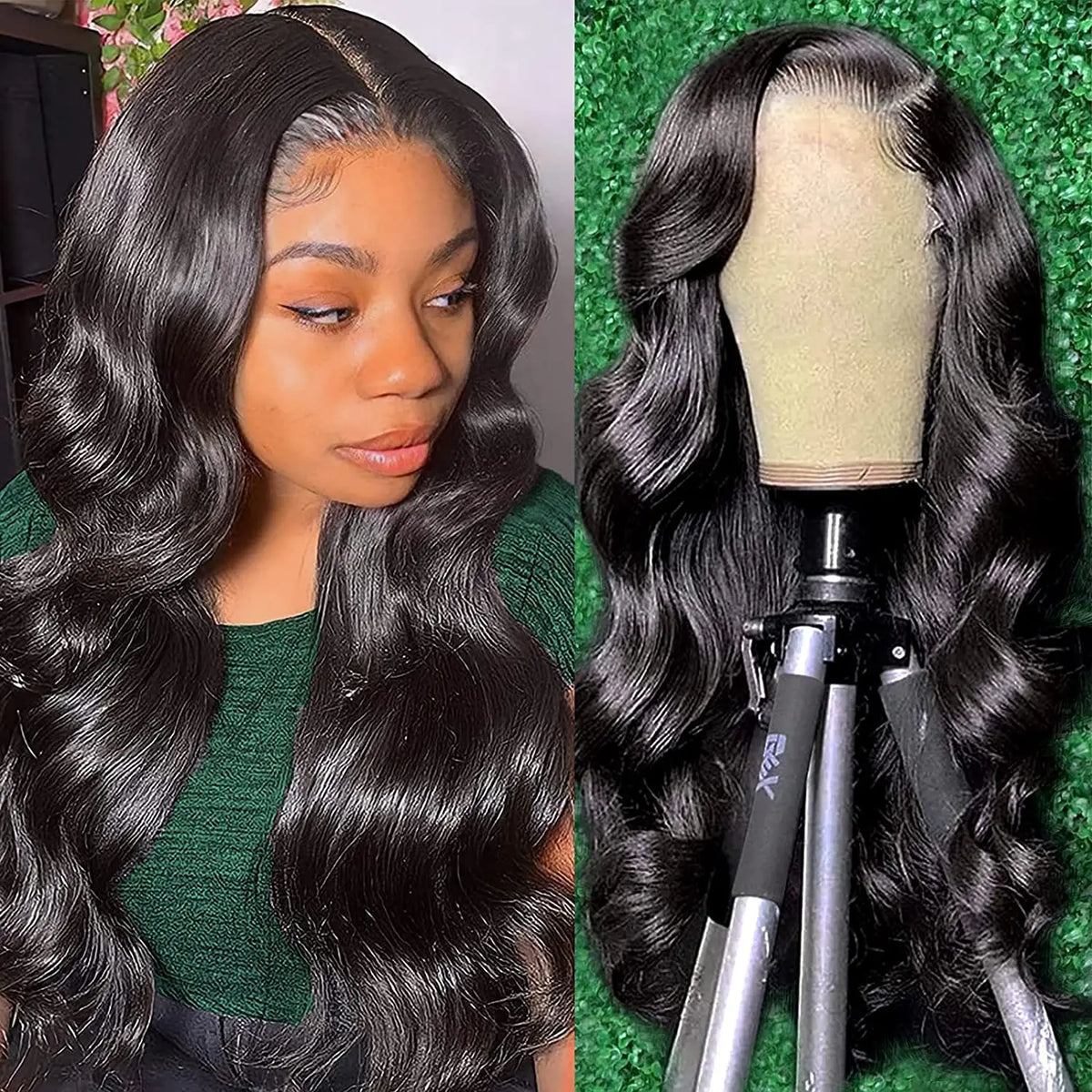 13X4 Lace Frontal Human Hair Wigs 28 Inch Brazilian Body Wave Lace Front Wig Pre-plucked Hairline with Baby Hair Wigs