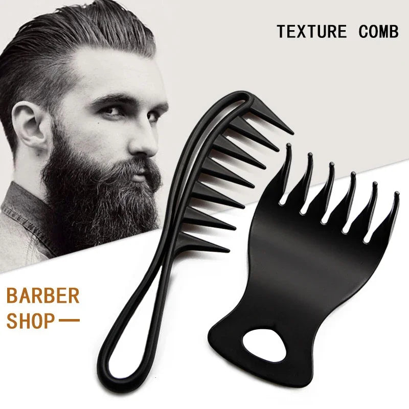 1/ Portable Plastic Thickened Oil Comb Set Wide Toothed Classic Styling Hair