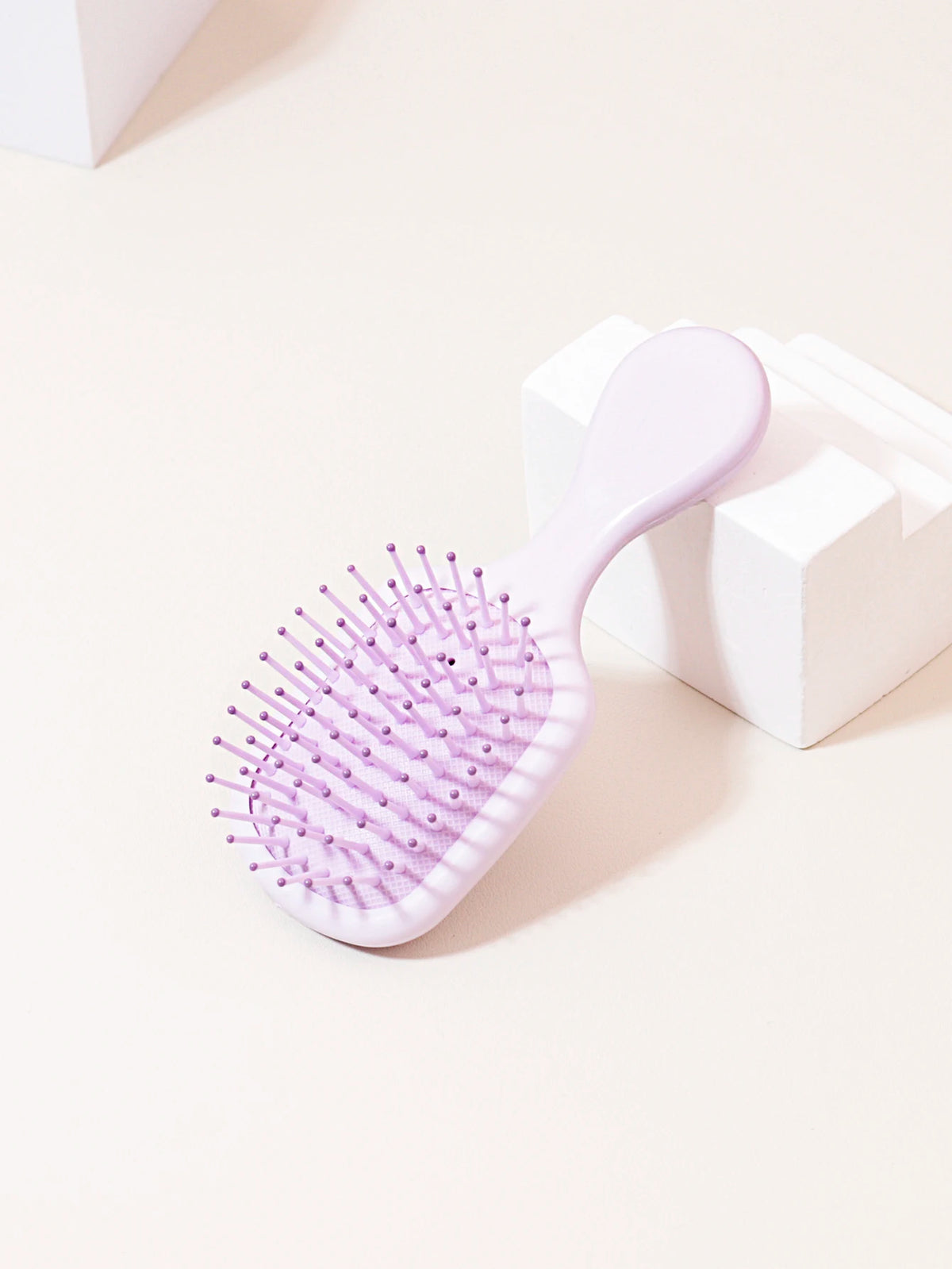 Mini Massage Hair Brush, Travel Paddle Brush for Real Hair Wigs