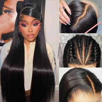 13x6 HD Lace Frontal Wig, 200% Density Brazilian Straight Front Human Hair