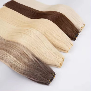 Remy Raw Straight, 100% Real Human Hair Bundles Salon Natural Extension Super