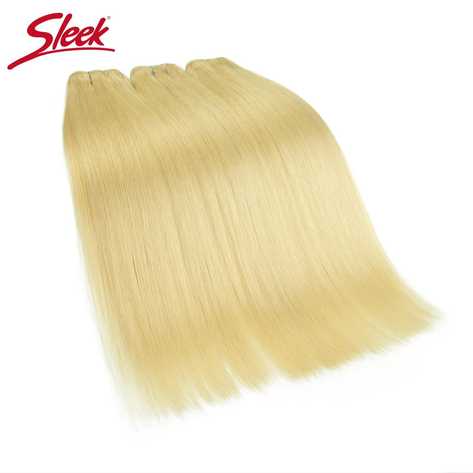Sleek Peruvian Straight Human Hair Double Drawn Natural Weave Bundles Brown Remy