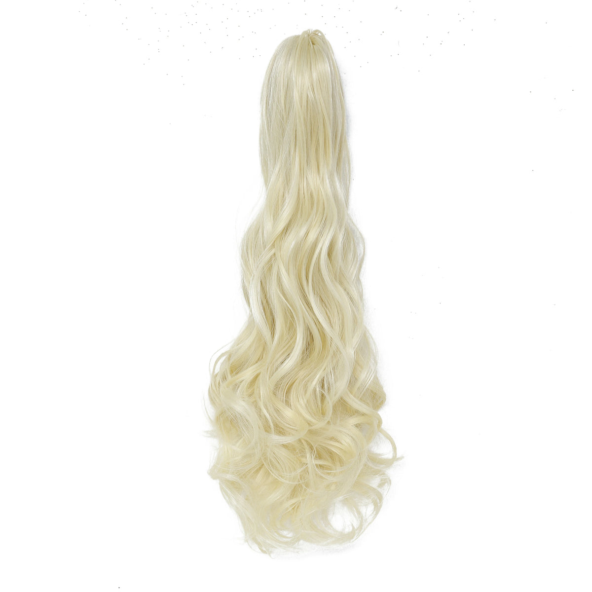 Long Wave Claw Clip Ponytail Extension, Synthetic Heat Resistant False Hair Piece