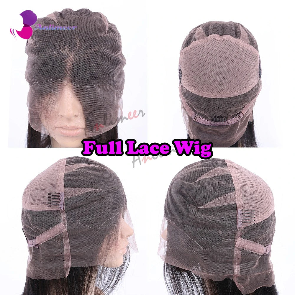 Human Lace Front Wigs Pre Plucked Bleached Knots Highlight Light Blonde Colored