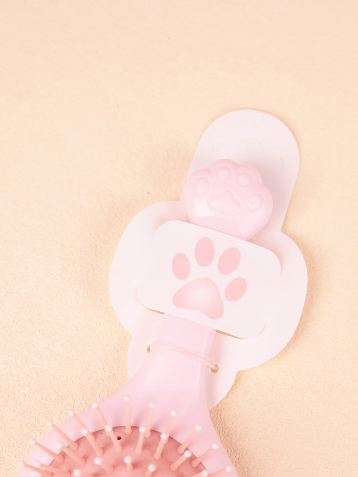 Portable Kawaii Cat Shaped Anti-Static Airbag with Mirror Comb, Salon Hair Styling Airbag Mirror Comb