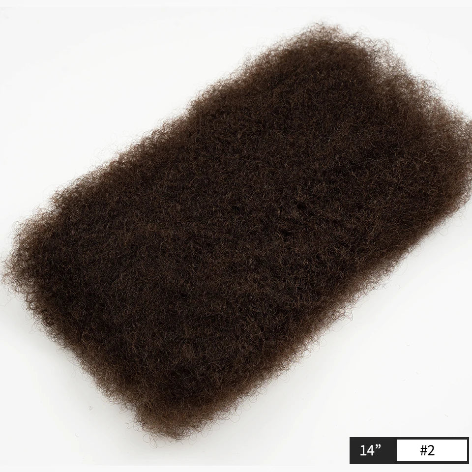 Afro Kinky Curly Bulk Human Hair for Braiding, Remy, No Attachment, Soft and Lightweight