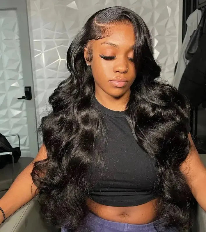 Body Wave 13x6 HD Lace Front Human Hair Wig, 250% Density, Pre-Plucked Glueless