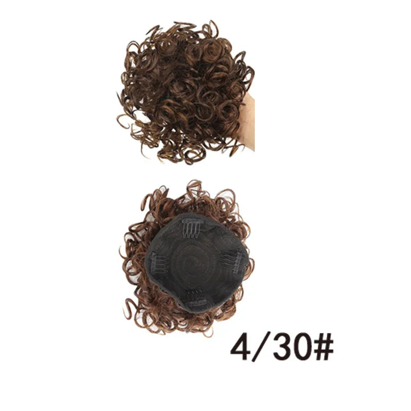 Synthetic Curly Bun Drawstring Ponytail Hair Piece