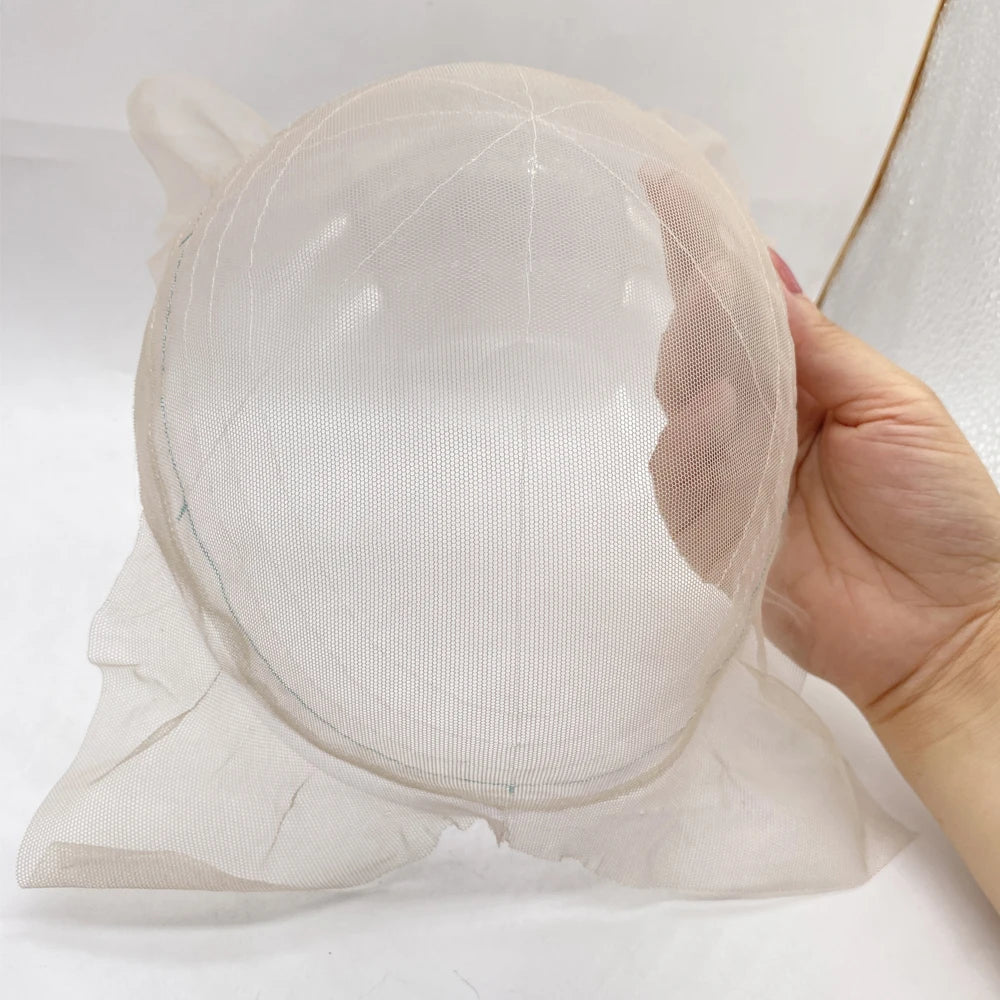 9*7 Inches PU Wig Cap Base Net for Making Men's Toupee Hair-Piece-Base-Caps