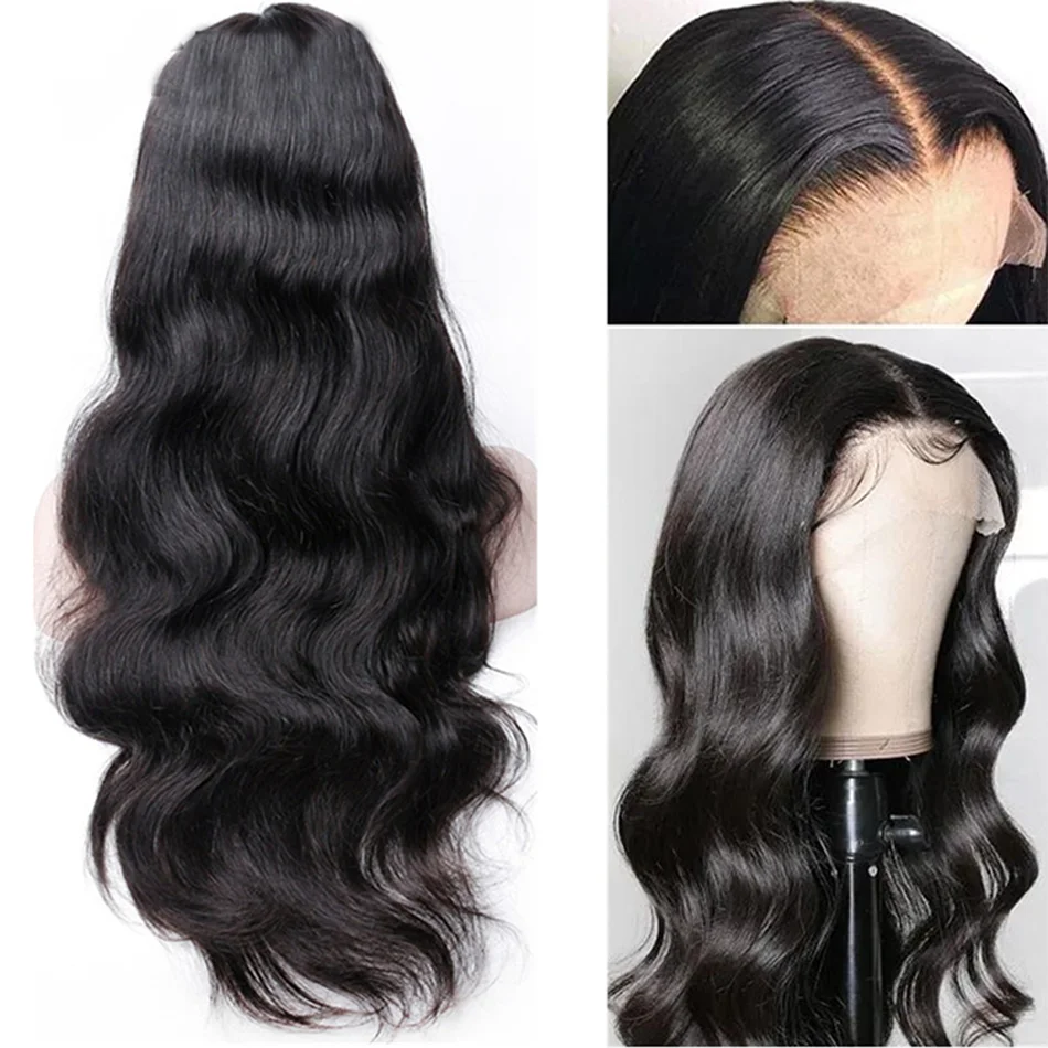 13x4 HD Transparent Body Wave Lace Front Wig Frontal Brazilian Human Hair