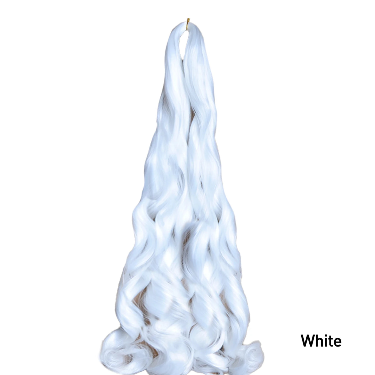 French Curls Braiding Hair Extensions - Synthetic Loose Wave Spiral Curl, High Temperature, Ombre Pre-Stretched