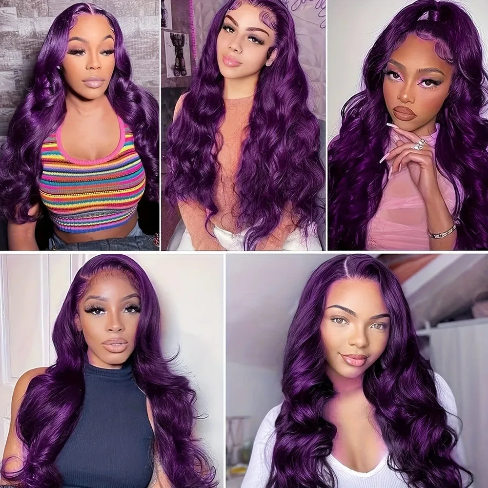 180% Density Brown Roots Ash Blonde Body Wave Lace Frontal Wig, 13x4, Ombre, Synthetic Blend