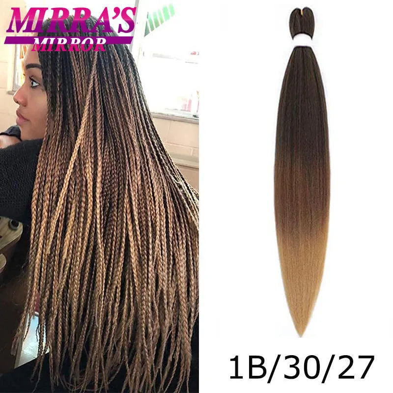 Braid Hair Pre Stretched Ombre Synthetic Braids Extensions Senegal Twist Yaki Straight