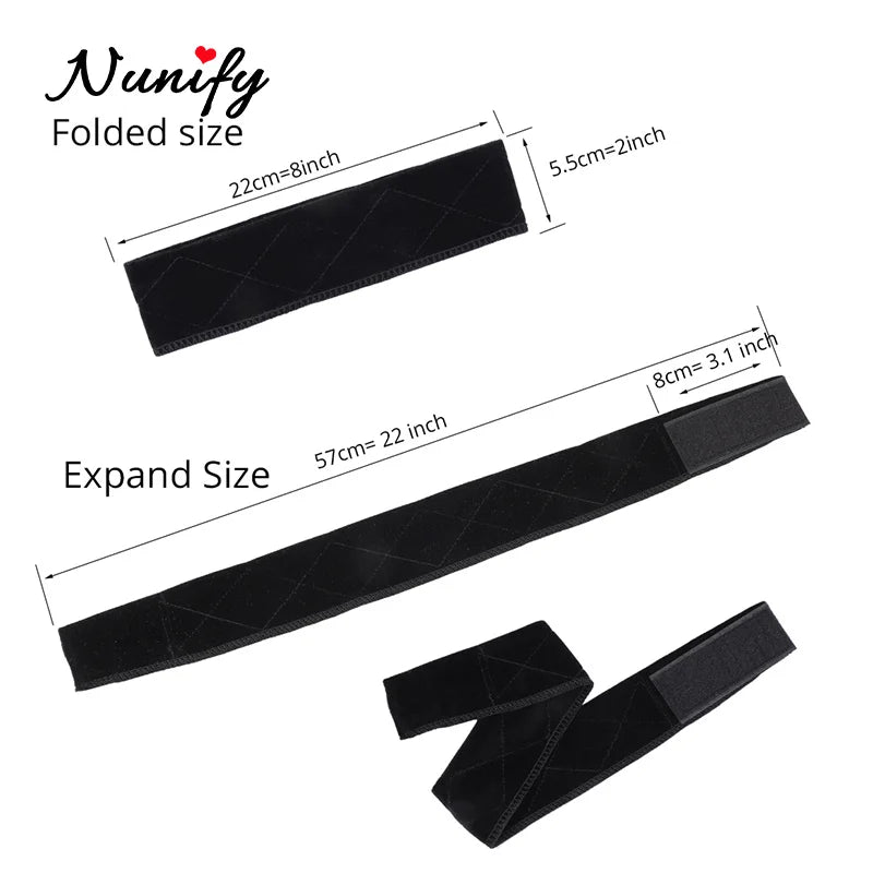 Non-slip Soft Velvet Women Wig Grips Headband Women Velvet Wig Accessories Grip Scarf Headband Adjustable