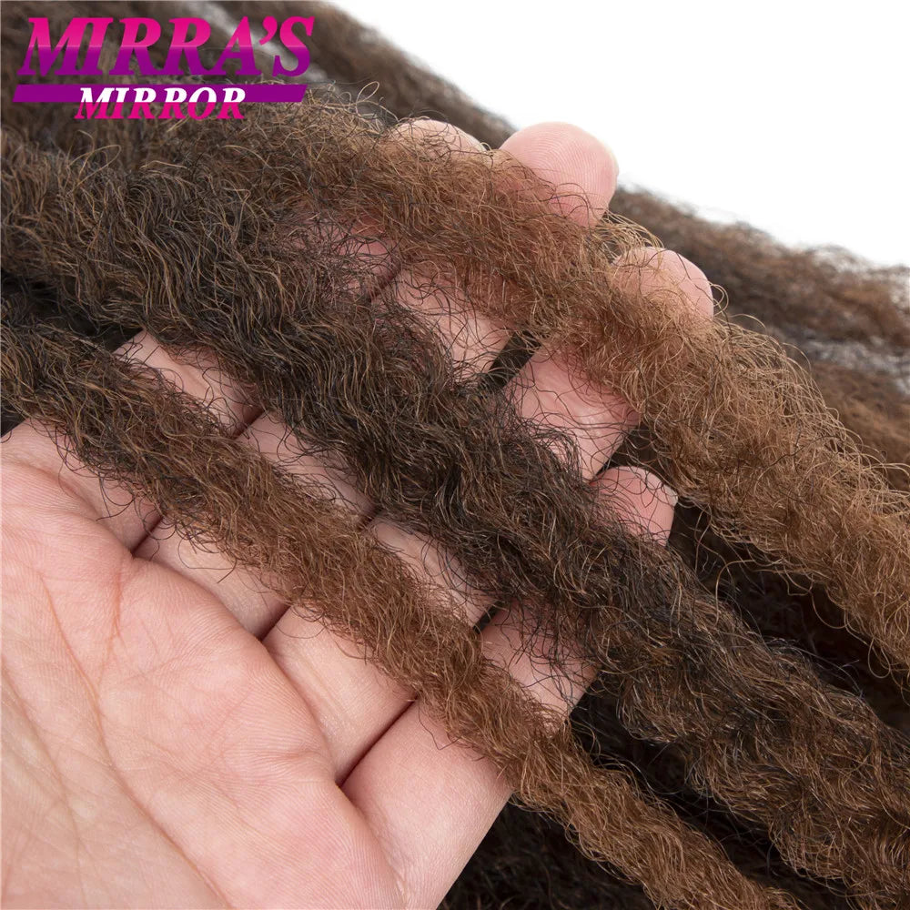 Marley Twist Braiding Hair 18/24 Afro Kinky Curly Faux Locs Crochet Synthetic