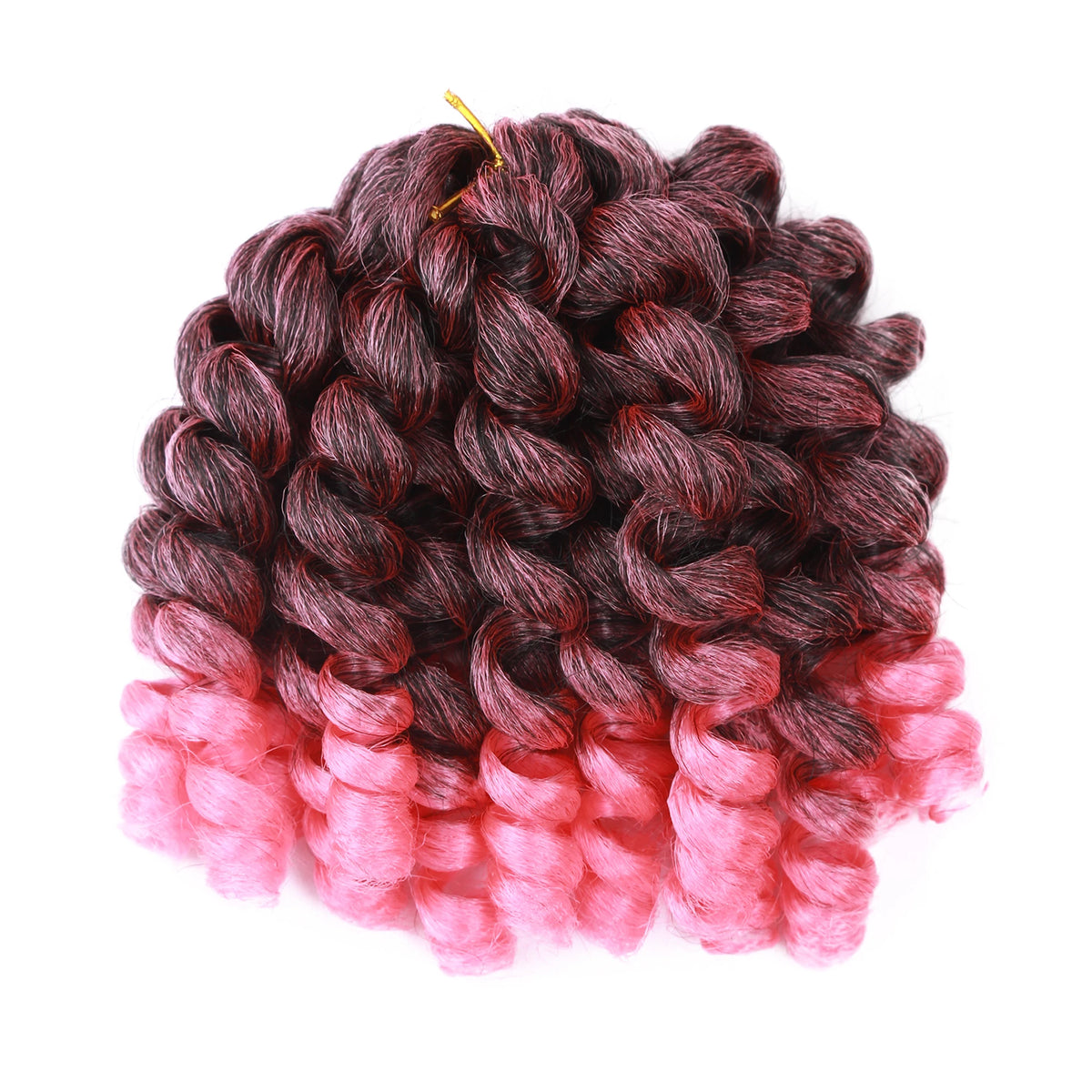 Synthetic Ombre Jumpy Wand Curl Crochet Braids Jamaican Bounce For Africa Braiding Hair Extensions Pre-Twisted