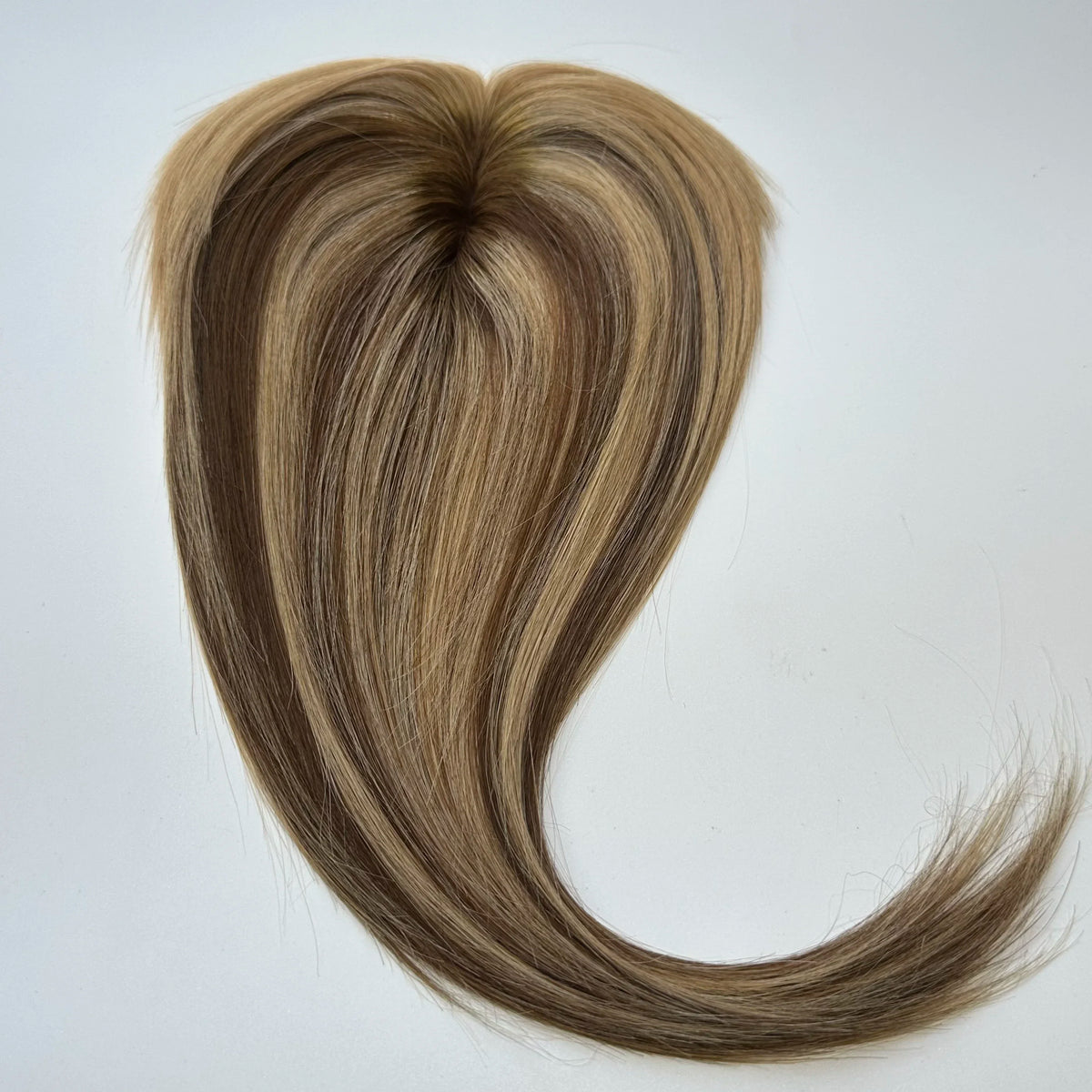 100% Human Hair Topper Machine Made Clip-in Hairpiece Wig Volume Colors Fast