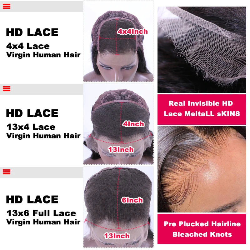 Loose Deep Real HD Lace Wig Raw Hair Pre Plucked Full Frontal