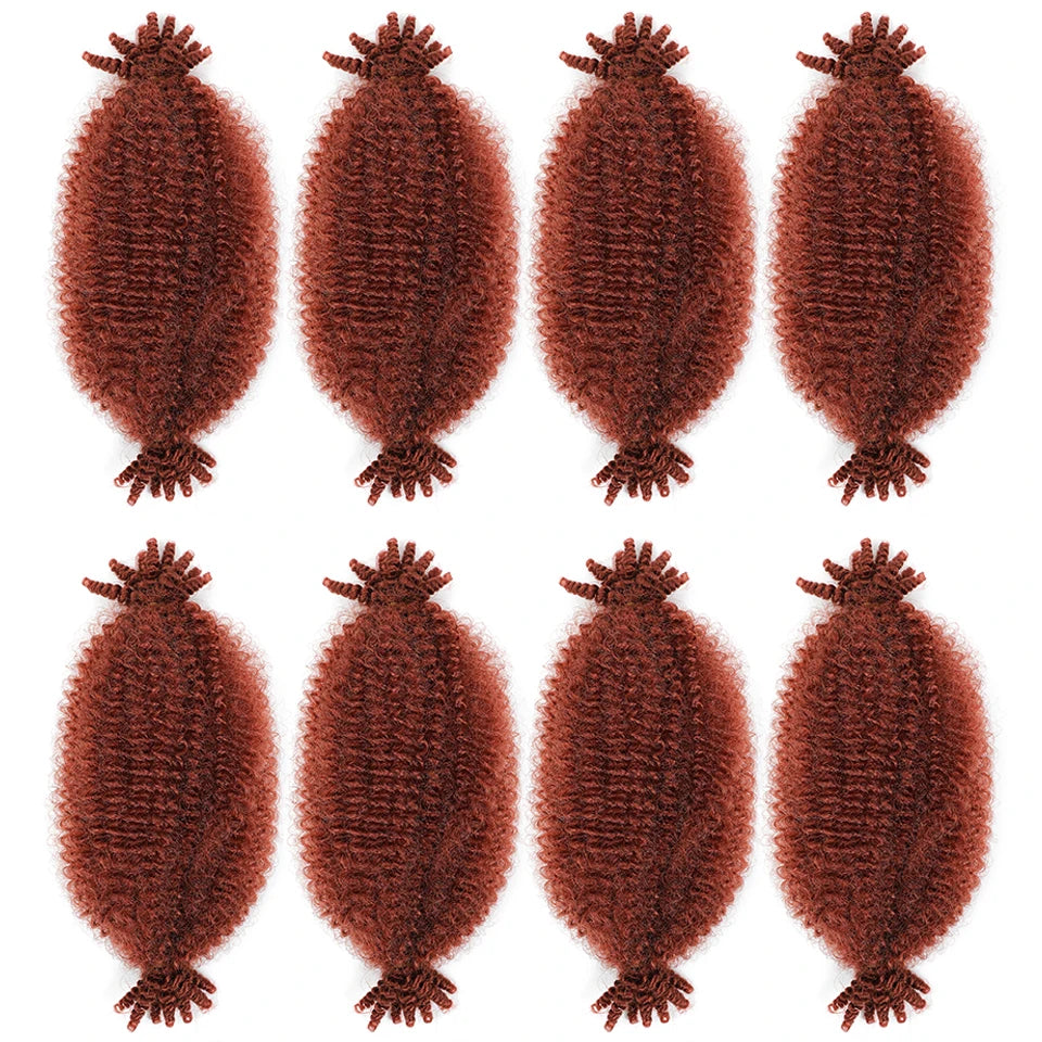 1-8 Packs Afro Twist Springy Marley Braiding Hair Pre-separated Kinkys Bulk Locs