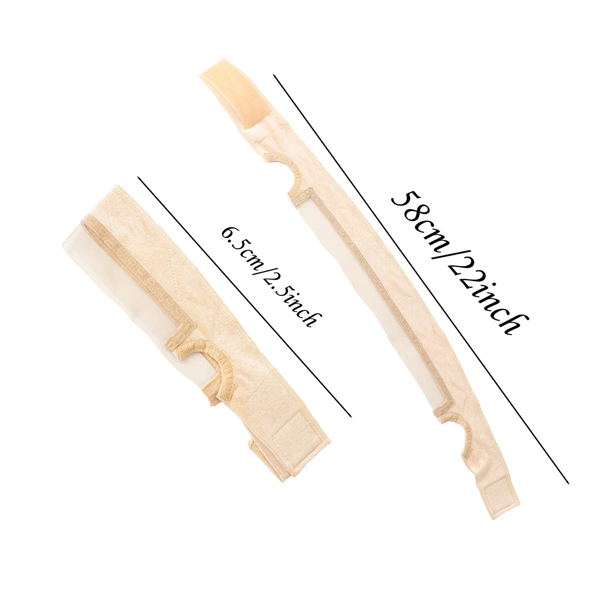 Lace Wig Grip Band Non-slip Adjustable Headband Ear-cutouts Natural Edge Fixing