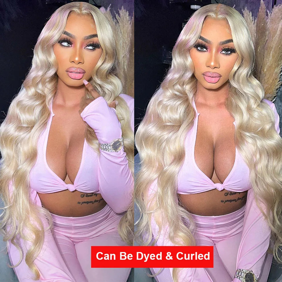 Brazilian 613 Blonde Wig, 13x6 HD Lace Frontal Front Human Hair Long