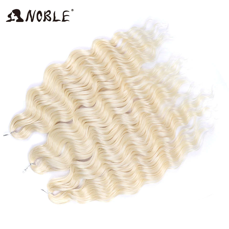 Synthetic Loose Deep Wave 24" Braiding Hair Extensions Water Braid Ombre Blonde