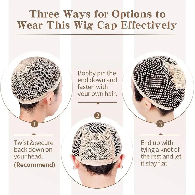 Nylon Hair Net Stretchable Elastic Hairnets Mesh Weaving Wig Caps Making Tools