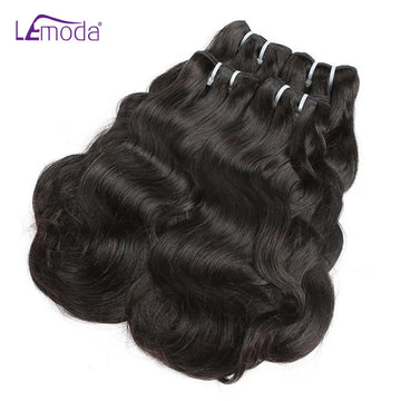 Body Wave 15A Human Hair Bundles, 30-32 Inch Unprocessed Virgin, Natural Black