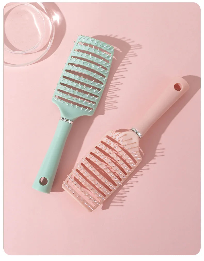 1pc Anti-Static Massage Brush Women's Hair and Scalp Massage Comb - Straight Hair Professional Tool