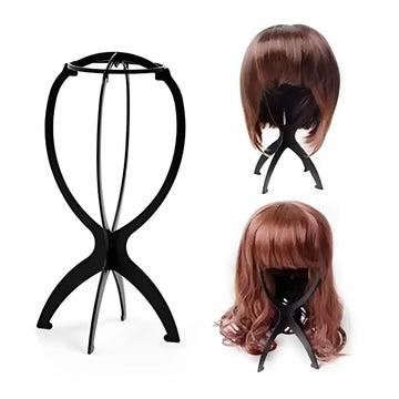 Adjustable Plastic Wig Stand Holder, Portable Hat and Wig Display Stand