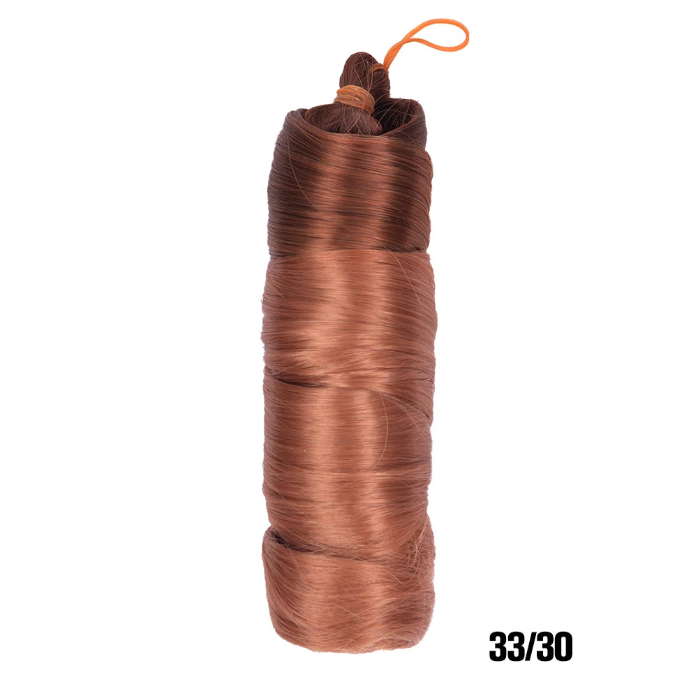 French Curls Braiding Hair Extensions - Synthetic Loose Wave Spiral Curl, High Temperature, Ombre Pre-Stretched