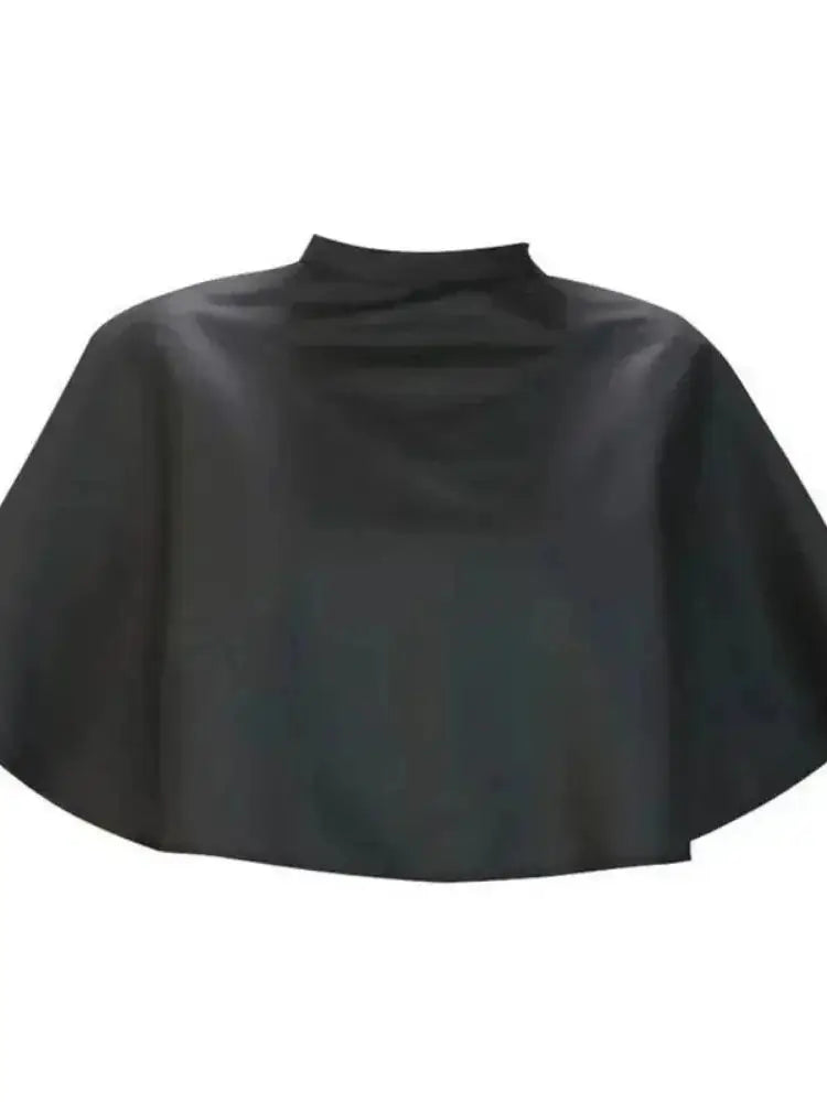 Hair Dye Tools Short Square Black Waterproof Hairdressing Salon Barber Cutting Cape