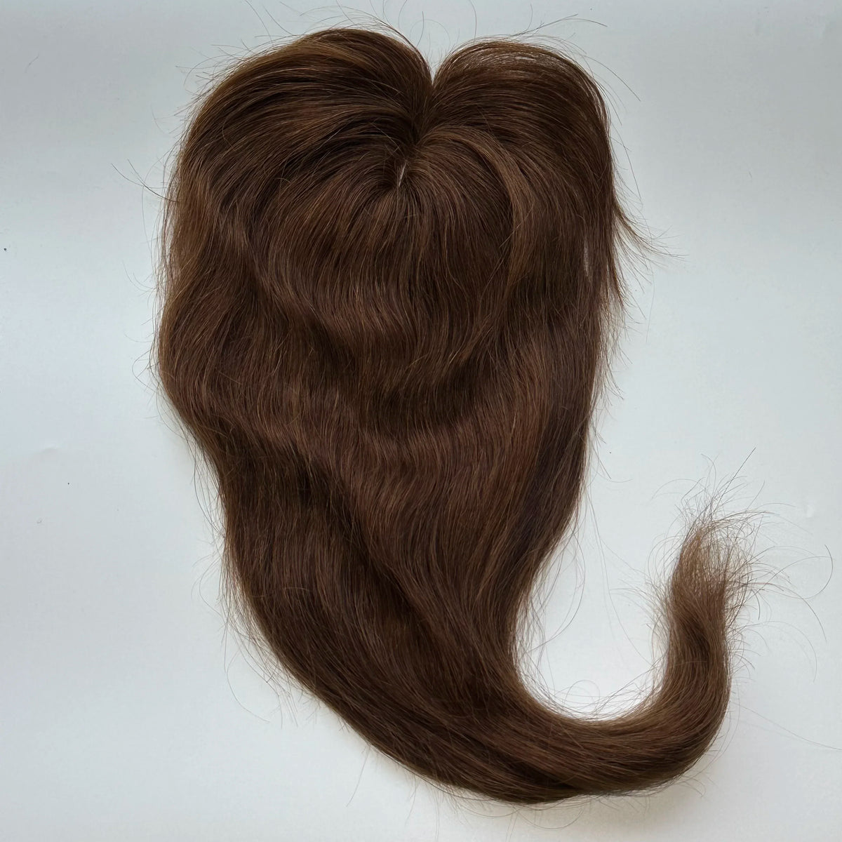 100% Human Hair Topper Machine Made Clip-in Hairpiece Wig Volume Colors Fast