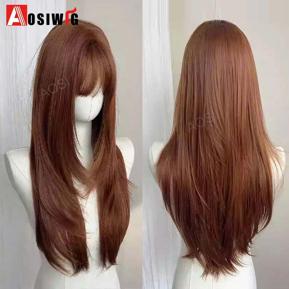 Blonde Twin Ponytail Princess Cut Natural Short Hair Synthetic Wigs Bangs Heat