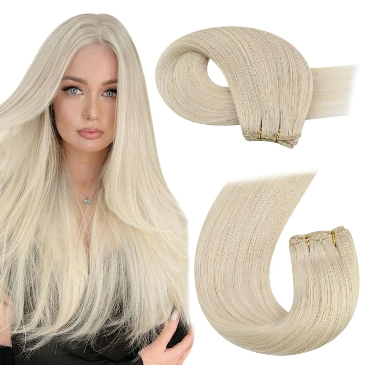 Brazilian Human Hair Wefts, Machine Weft Remy Straight Sew-In Bundles 100g