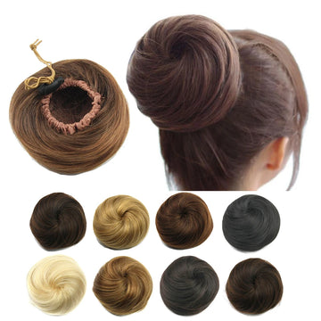 Synthetic Chignon Adjustable Hair Bun Hair Scrunchies Extension Curly Updo Hairpiece