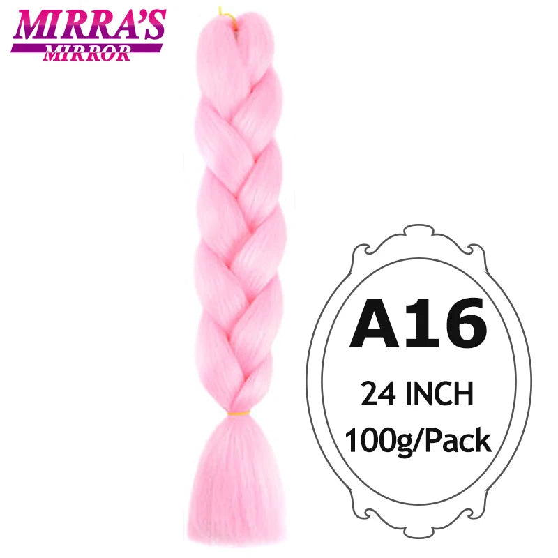 Ombre Jumbo Braiding Hair, Synthetic, 24 Inch, 6-Pack