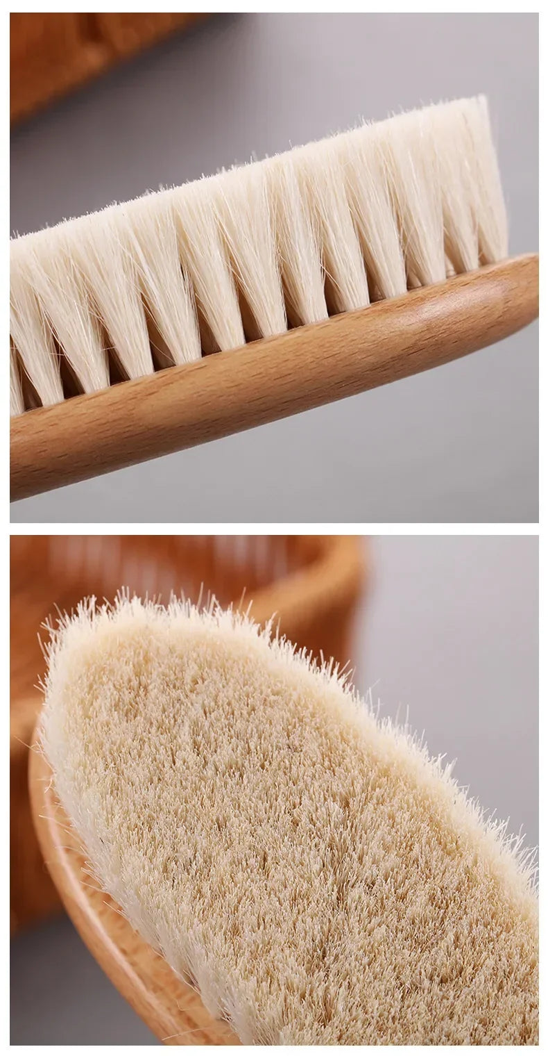 Baby Wood Brush Comb, Head Massage Bath Brush
