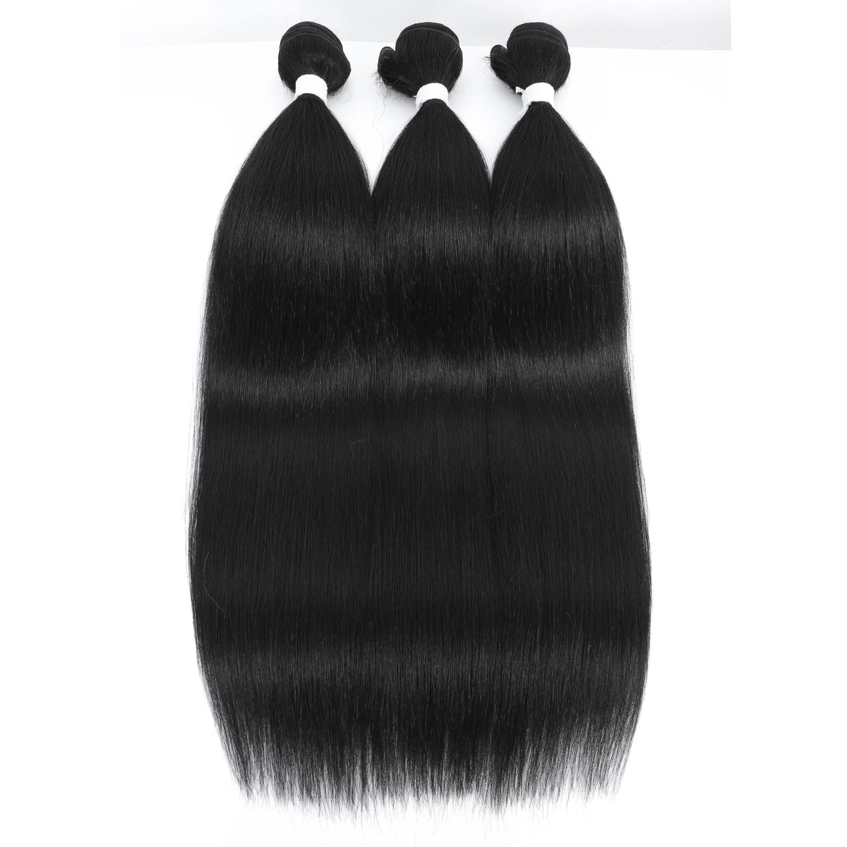 Orange Bone Straight Hair Bundles 24-32 Natural Weaving Bio Synthetic Bug Fancy