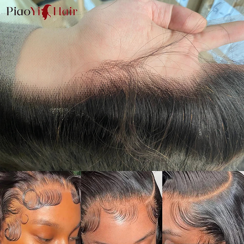 Body Wave Human Hair Bundles Closure Transparent, 13x4 13x6Lace Frontal 100% Raw