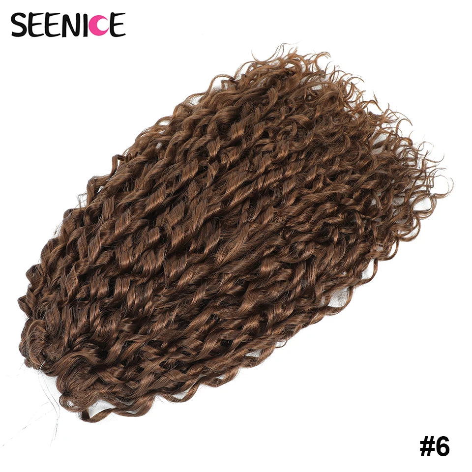 Synthetic Hair Deep Wave Twist Crochet Braid Afro Curl Ombre Blonde Pink