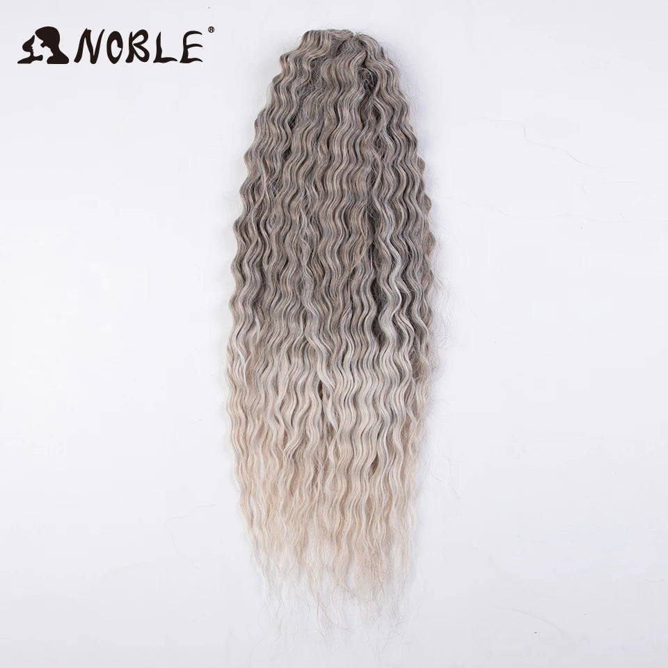 Synthetic Twist Crochet Curly Hair Water Wave Braid Ombre Blonde Brown Deep